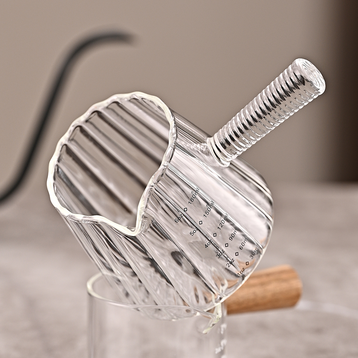 1 Pcs 180ml Mini Coffee Cup, Glass Milk Cup, Italian Coffee Cup With Glass Handle, Coffee Measuring Cup — foto 5