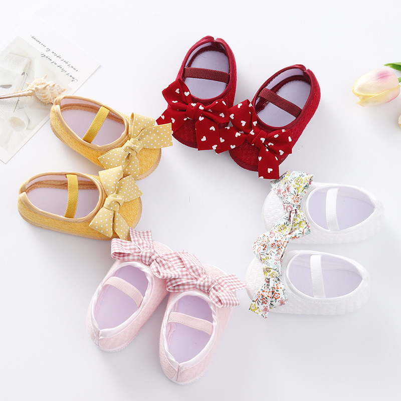 Title 4, Baby Shoes Bow Soft Sole Toddler