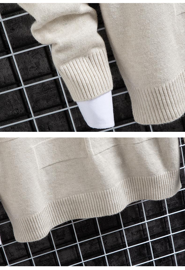 Student High Neck Pullover Knitted Sweater