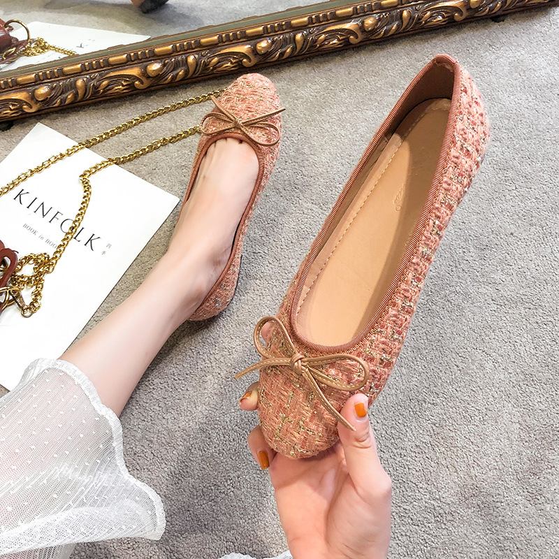 Flat Round Toe Soft Sole All Matching Peas Shoes