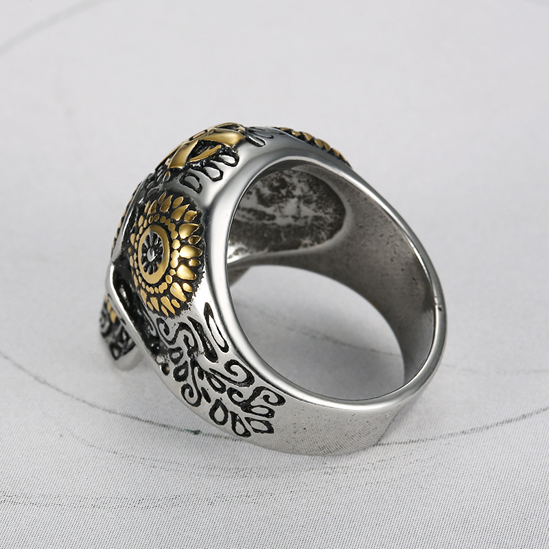 Title 4, Skull Ring European And American Personality St...