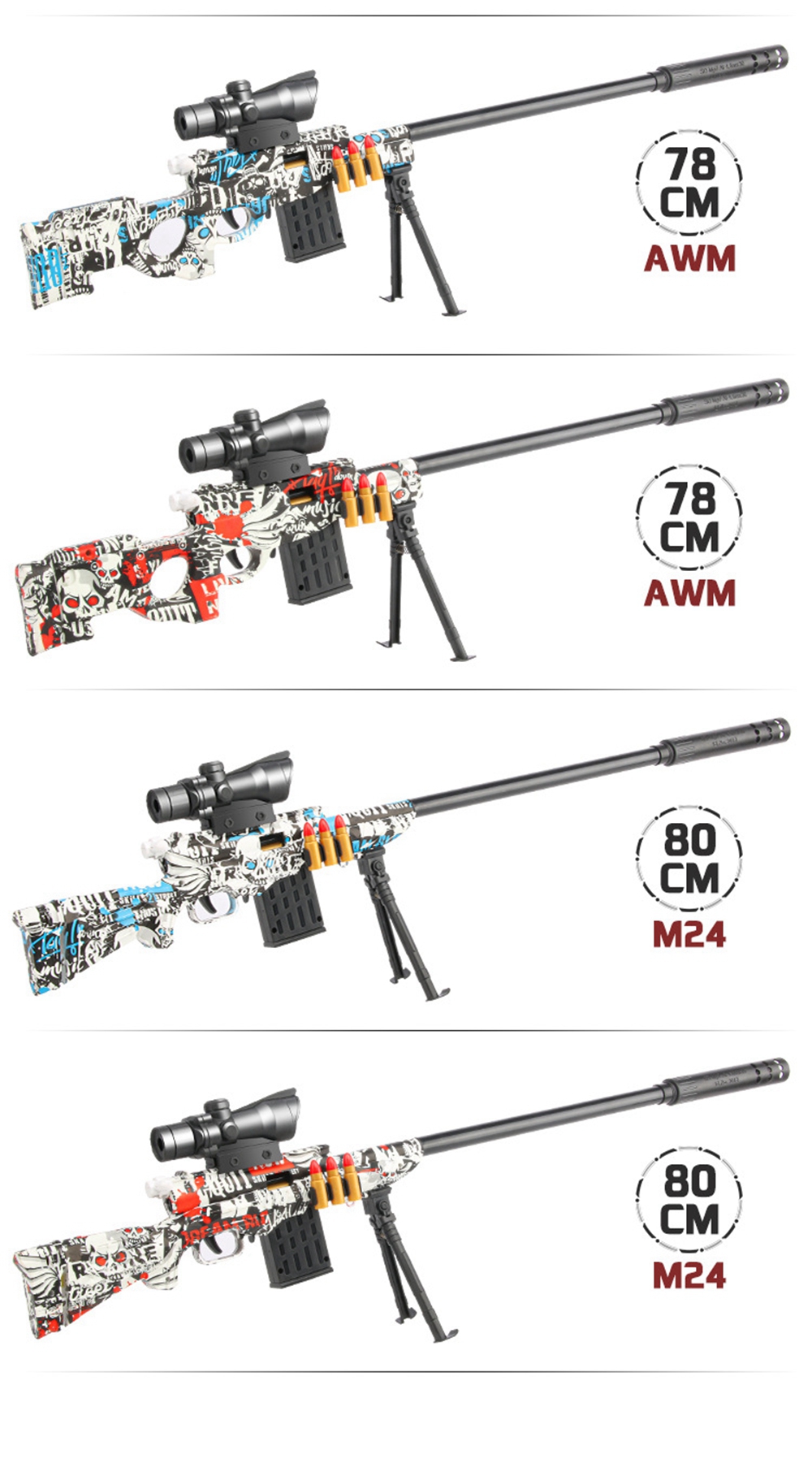 Title 7, AWM M24 Shell Ejection Soft Bullet Sniper Gun G...