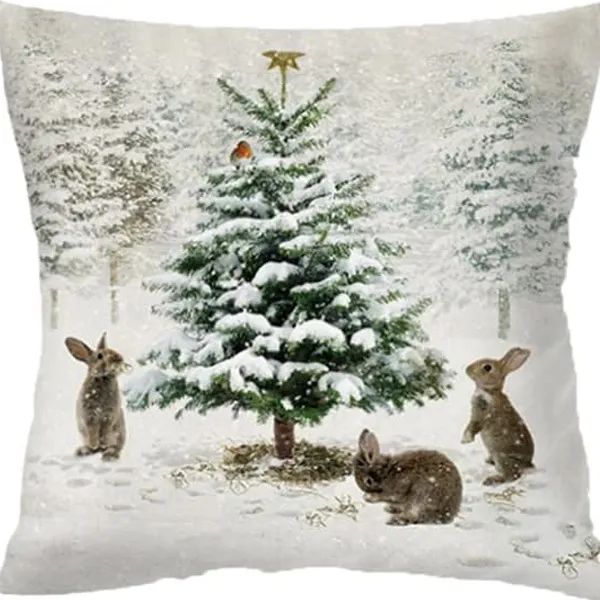 Winter Series Throw Pillow Cover Linen W022739 - Shop at LoveMi
