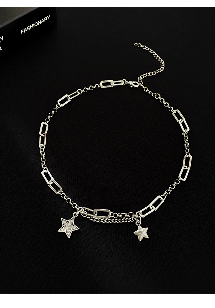 Necklace Female Tide Net Red Necklace Ins Cold Wind Star Hip Hop Clavicle Chain Neck Jewelry Neckband Collar