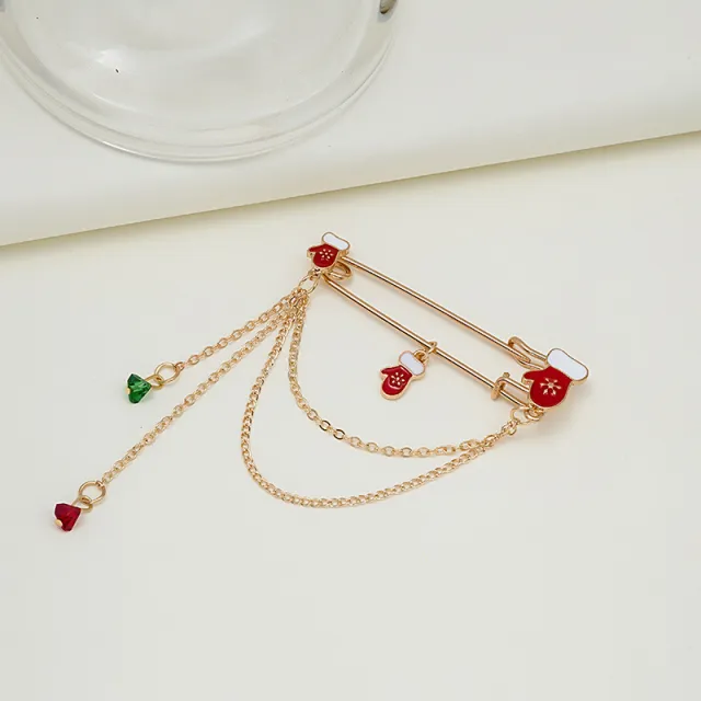 Brooch Fashion Clothing Accessories Chain Bell Gloves - Shop at LoveMi