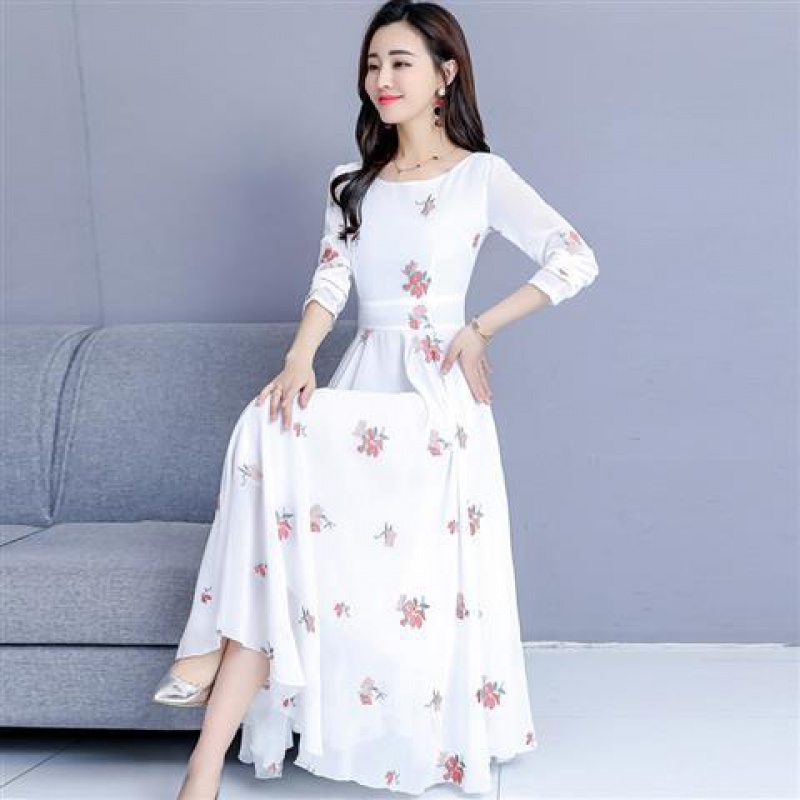 Mid-length Temperament Long Skirt Autumn Winter Spring