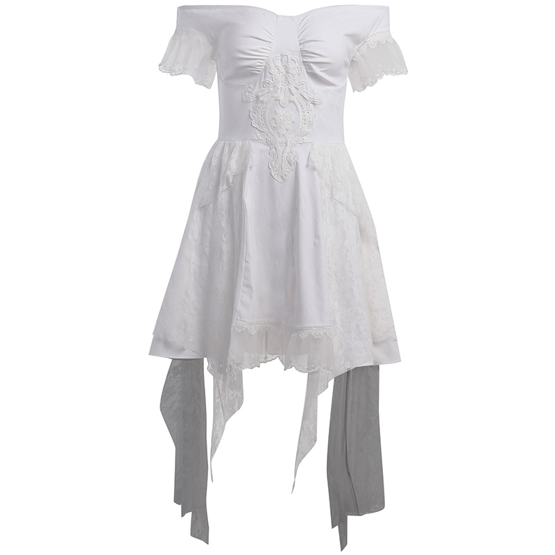 Lace Irregular Hem Dress, picture 2 of 5