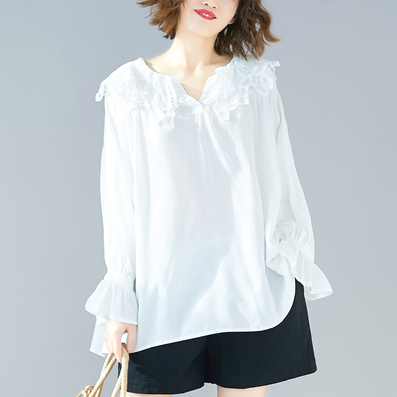 Women's Western Lace Stitching Doll Collar