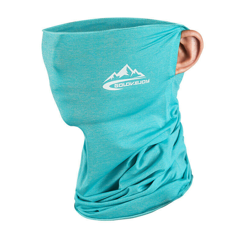Biker Balaclava Face Cover Neck Gaiter Scarf Snood Scarves Fishing Run Headwear--light Blue