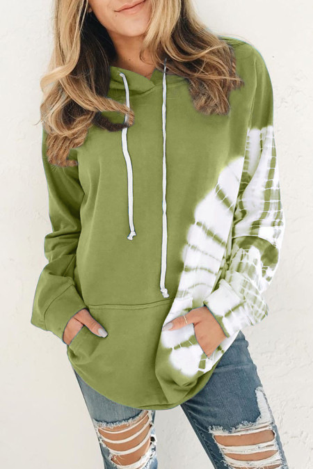 Title 8, New Loose Long Sleeve Printed Hooded Sweatshirt