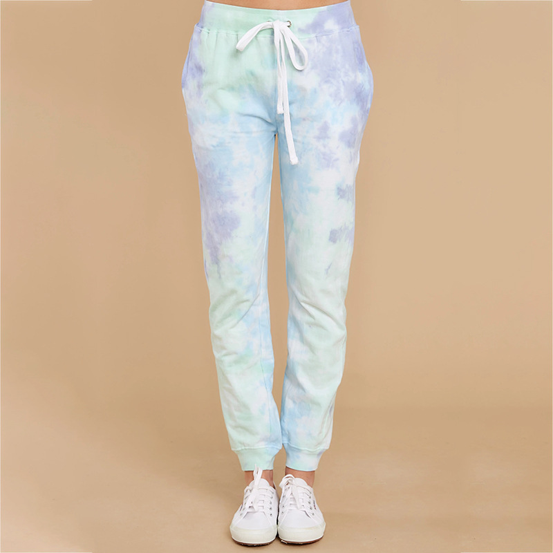 Title 4, Tie-dye casual broek met zakken, ideaal voor ee...