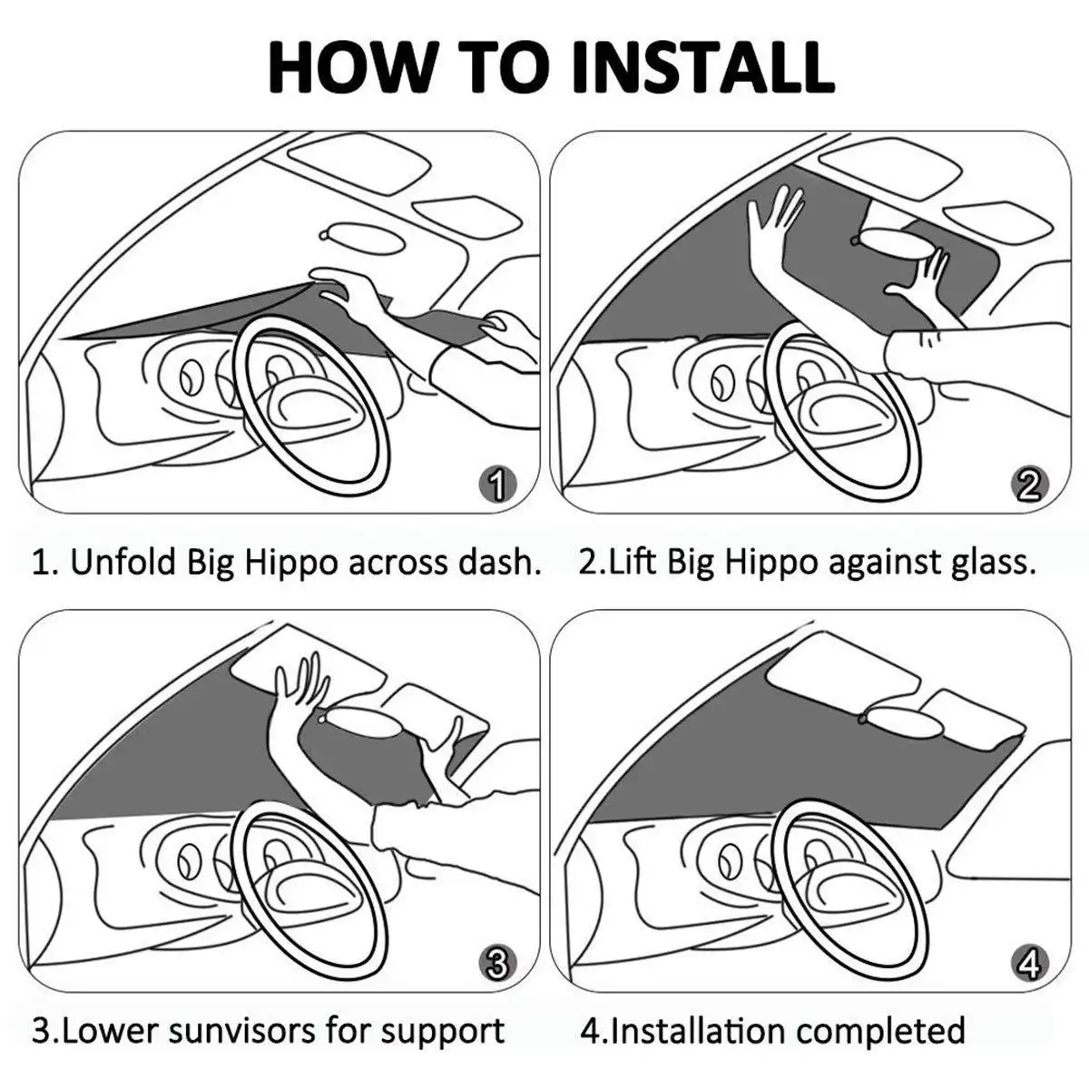 Car Sunshade Folding Double Layer Aluminium Foil Bubble Sun Gear