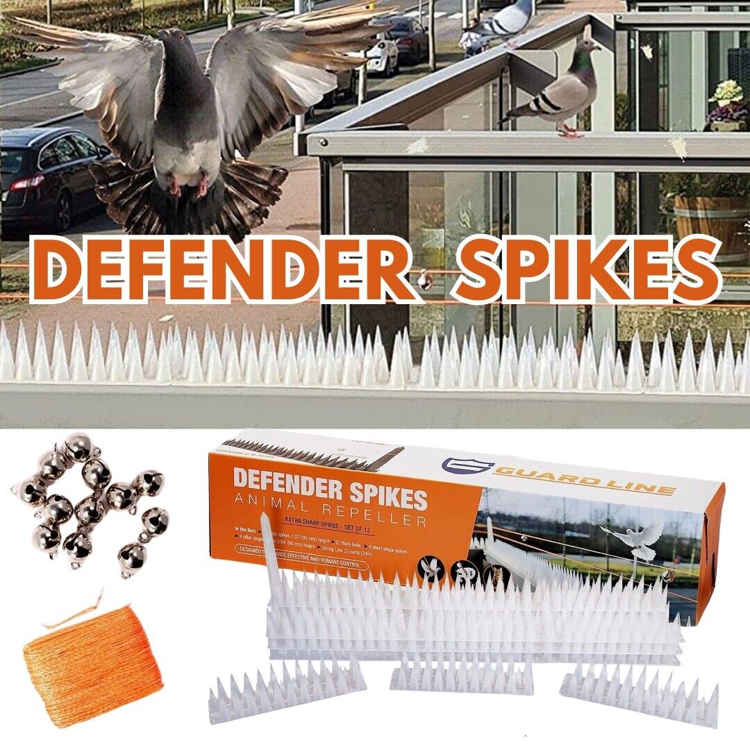 Bird Repellent Fence Kit for Small Animals. we ship only inside the US, USPS First Class Package 2 Day Handling , 2-5 Day Shipping. Bird Spikes 5.1m/16.92 FT Bird Deterrent Spikes for Small Birds Squirrels Cats Keep Birds Away from Fence Roof Railing Push