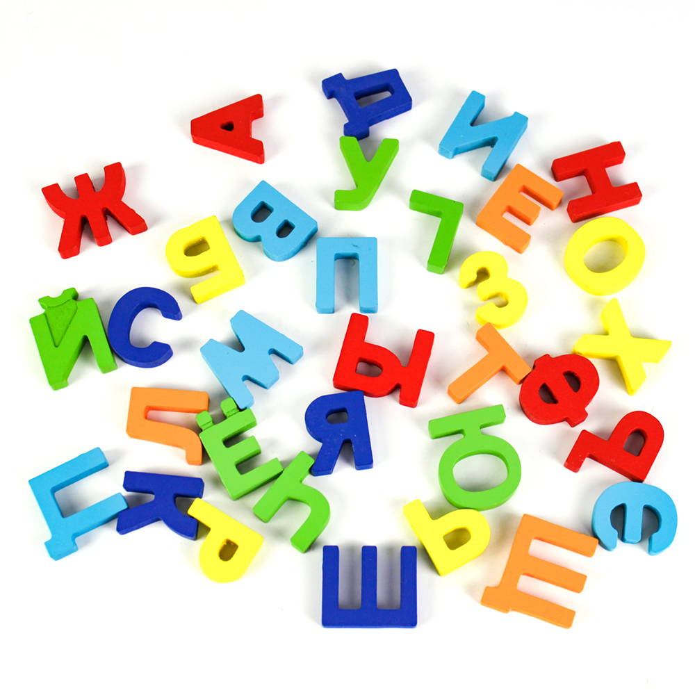 Title 2, 33 Russian Letter Word Puzzle Board Children