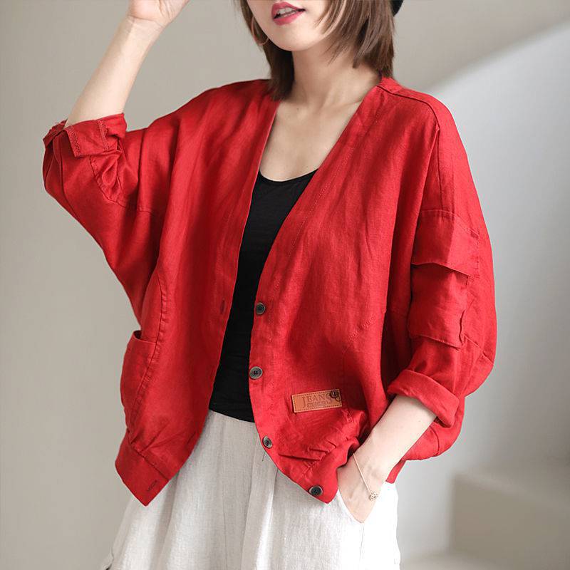 Ladies Fashion Loose Neck Long Sleeve Top