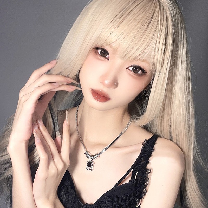 Small Group Diamond Inlaid Geometric Double Layer Necklace For Women