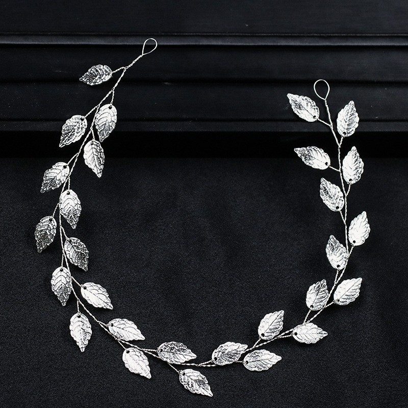 Handmade Golden Leaf Hair Band - Image 11