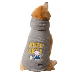 And Winter, It's A Set Of Warm Pet Dog Clothing For Large And Medium-sized Dogs, Such As Golden Retrievers And Large Dogs - Grey - View 1