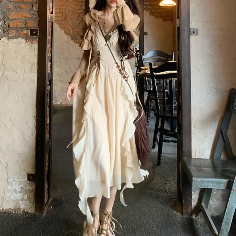 Women's Summer Dress With Suspenders