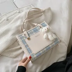 Small Bag Female Bag All-match Single Shoulder Bag Tote Small Square Bag - White - View 1