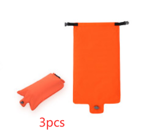 Orange inflatable bag 3pcs