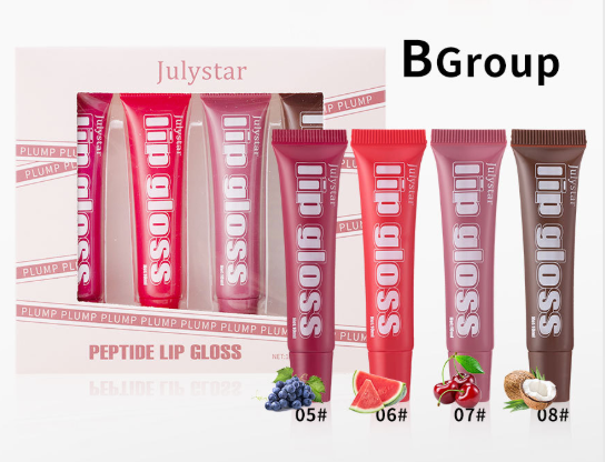 Lip Moisturizing Fruit Flavor Lip Honey 4-piece Set Lip Glaze Moisturizing Hydrating Lip Oil Makeup — foto 6