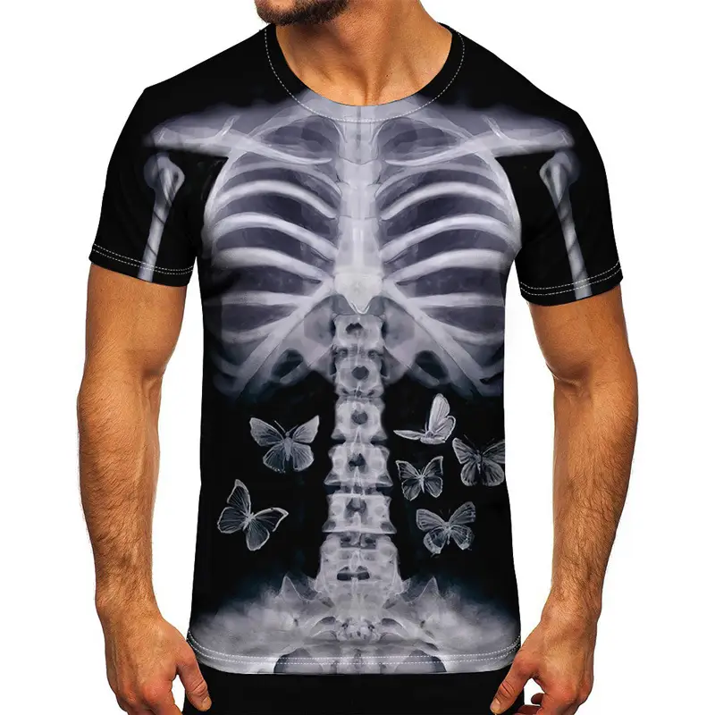 Men's And Women's Casual Fashion 3D Digital Printing Short-sleeved T-shirt