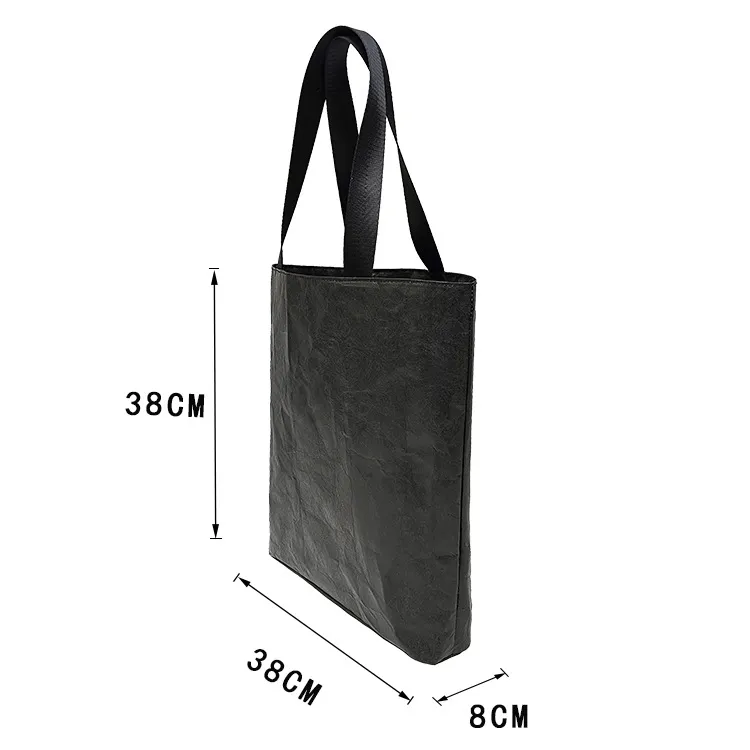 DuPont Paper Tote Eco-friendly Shopping Bag - Black