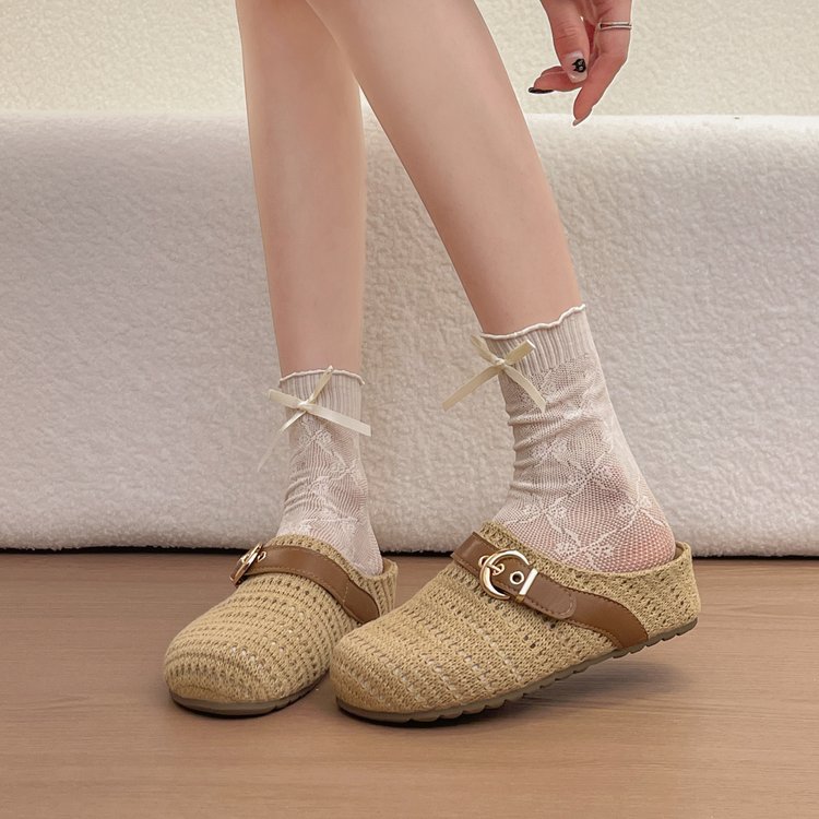 Woven Closed Toe Slide Slippers, picture 2 of 3