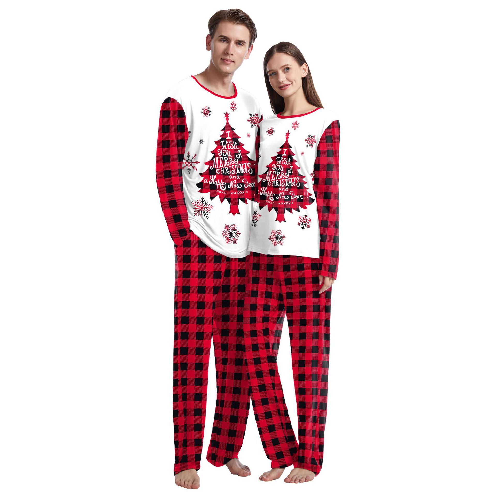 Title 6, Ensemble pyjama de Noël digital pour couple, vê...