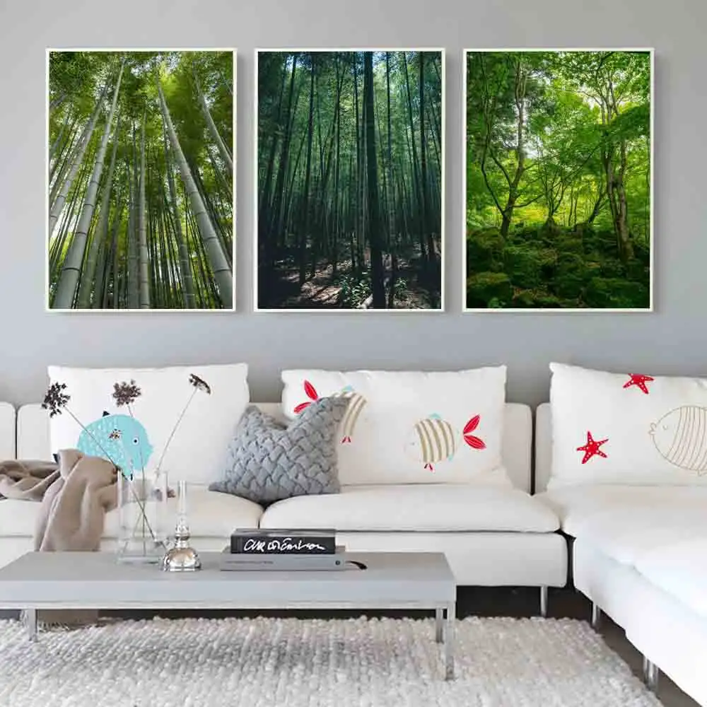 Modern Landscape Oil Painting Summer Forest Art
