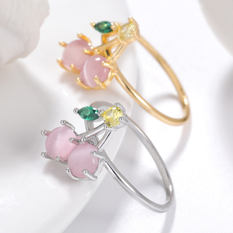 Ladies Cherry Tropical Fruit Ladies Ring