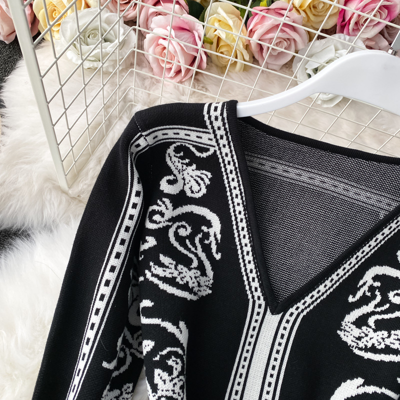 All-match Hip Dress Collar Skirt Waist