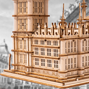 Title 15, ROBOTIME ROKR 3D Holzpuzzle Big Ben mit LED-Lic...