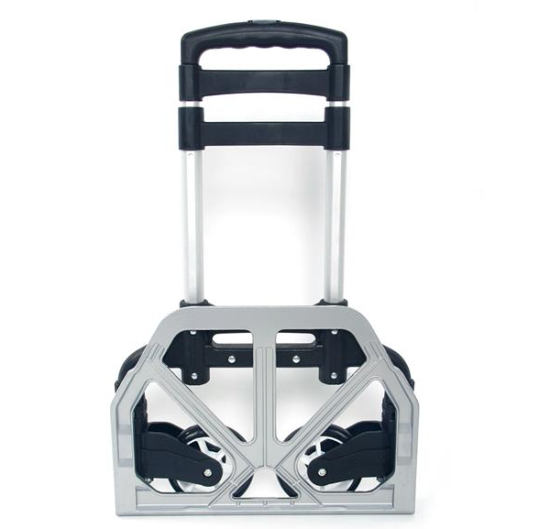 Portable, Foldable, Telescopic Trolley Trolley, Trolley, Luggage Cart, Black - Image 6