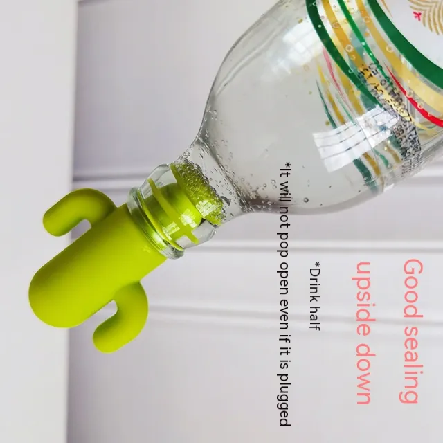 Silicone Red Wine Stopper Cactus Sealed Bottle Stopper Creative Green - Shop at LoveMi