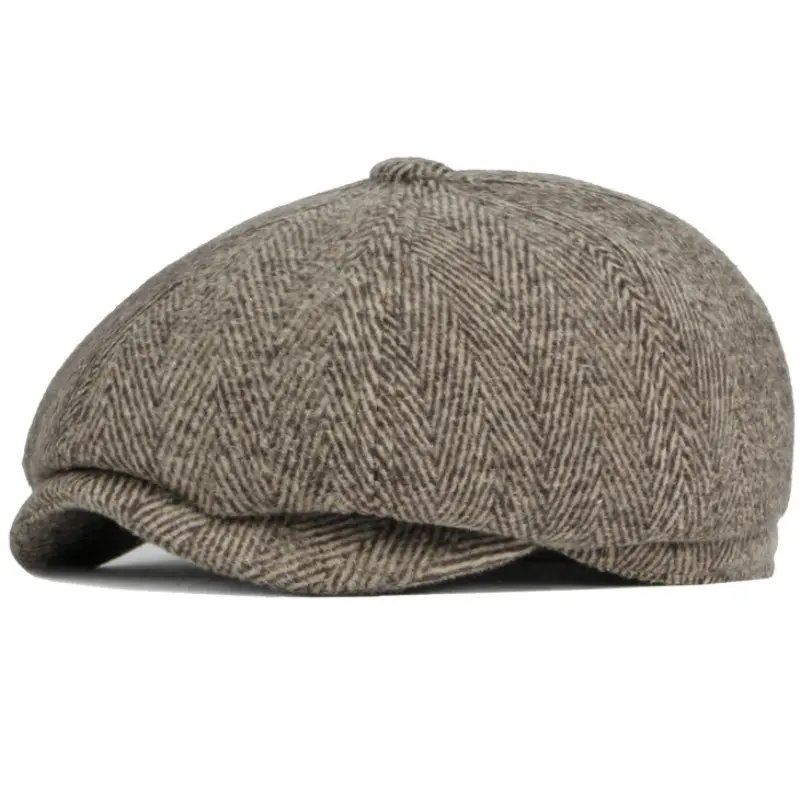 Vintage Woolen Warm Ear Protector Beret Male
