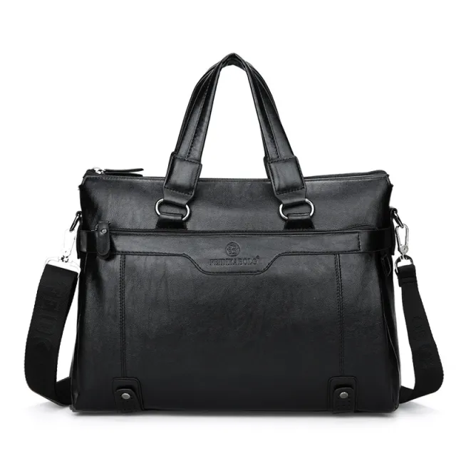 Laptop Bag Briefcase Men's Shoulder Black - Shop at LoveMi