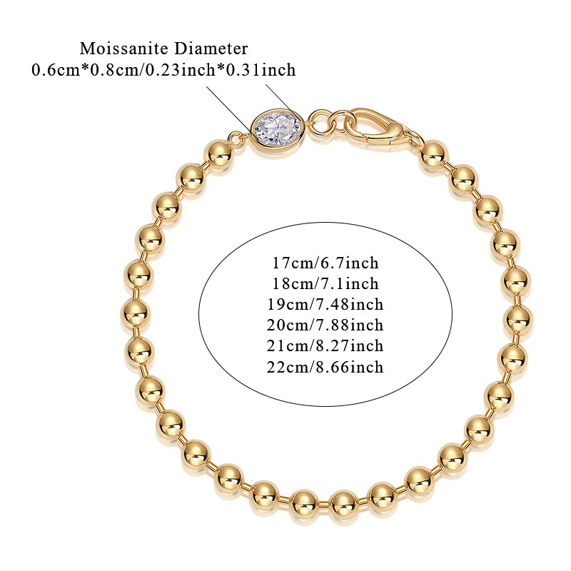 Set With Top-quality Moissanite, This Luxurious And Fashionable Light Luxury Trend Jewelry Silver Bracelet Is S925 Silver-plated With Gold