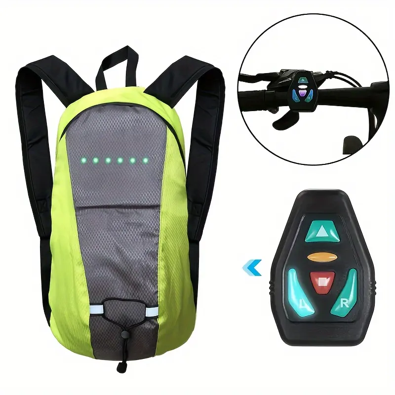 LED Illuminated Backpack, Bicycle Cycling Turn Signal
