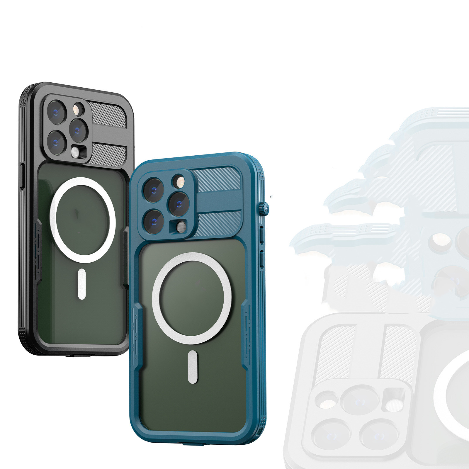 Magnetic Fully Sealed Waterproof And Dustproof Mobile Phone Case - Image 4