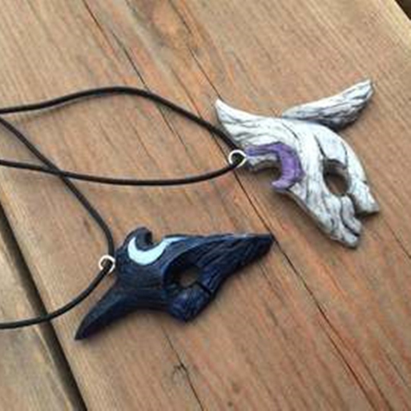 Personality Retro Yin Yang Couple Necklace Sheep And Wolf Pendant