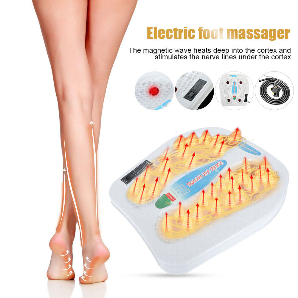 Foot Leg Vibration Blood Circulation Booster Feet Massager With Heated 9 Modes