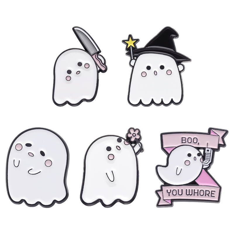 Title 5, Halloween Cute Little Ghost Modeling Golden M B...