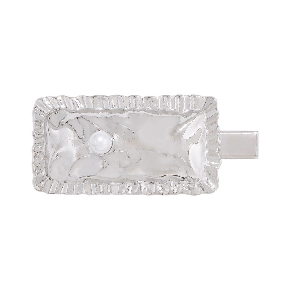 Metal Texture Simple Hairpin Personality Creative Retro Square Hair Accessories