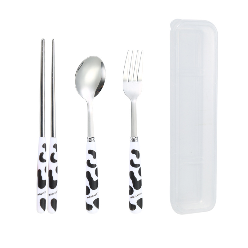 Title 10, Stainless Steel Tableware Spoon Chopsticks Sets