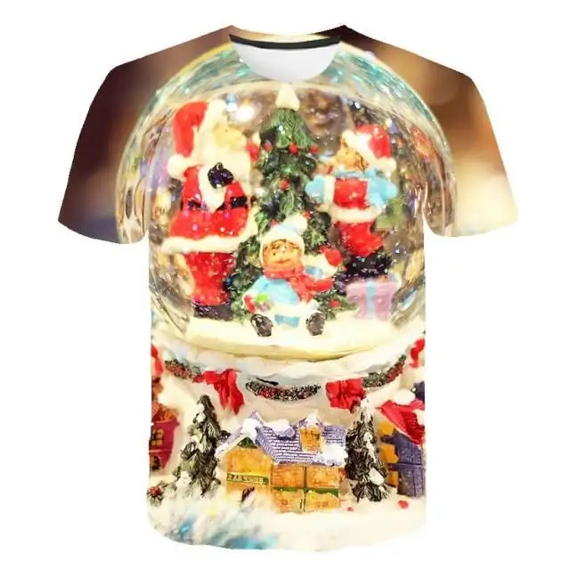Creative Cute Funny 3D Printed Short-sleeved T-shirt