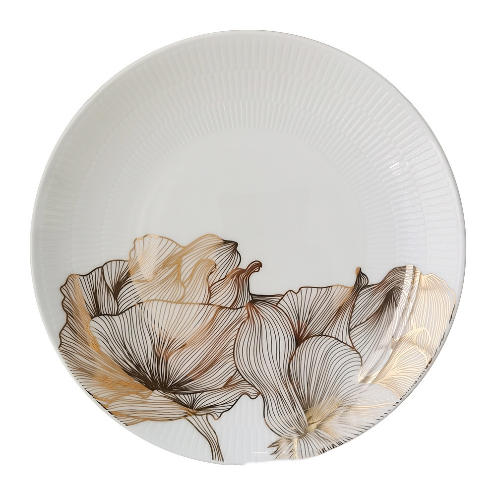 Title 6, Creative Relief Bloom Household Cold Dish Plate...