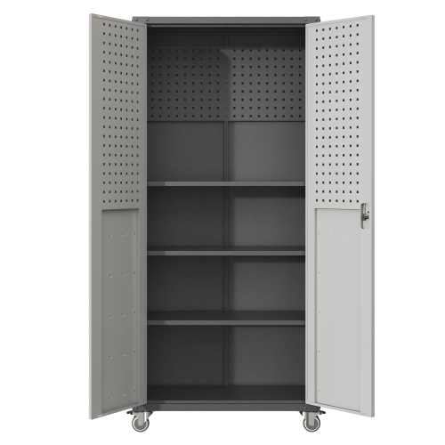 71 Metal Garage Storage Cabinet with Wheels β photo 4