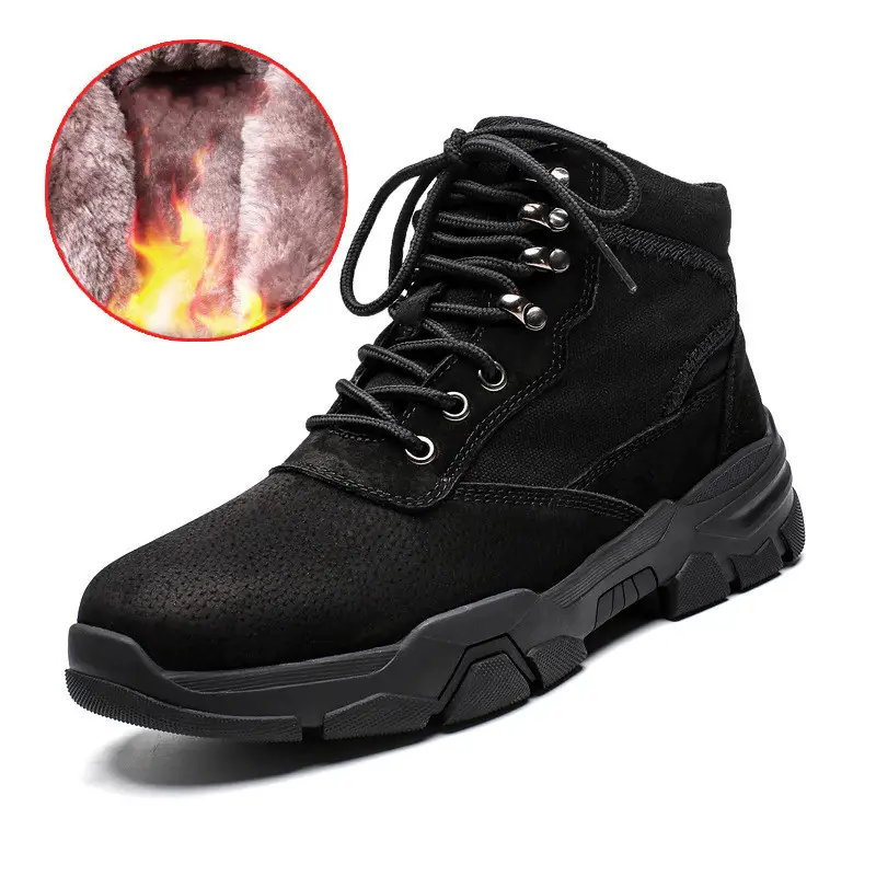 Men's Non-slip Warm Mid-top Sports Running Shoes